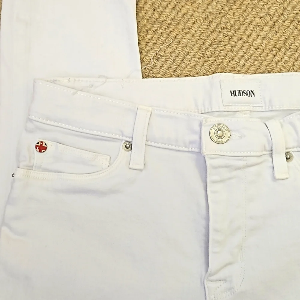 NWT Hudson Midrise Ankle Super Skinny Natalie white denim jeans! - Picture 5 of 12